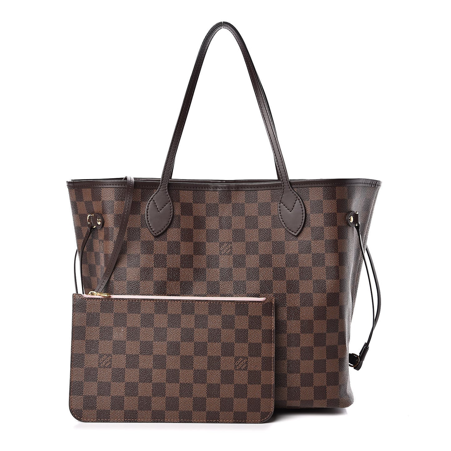 Damier Ebene Neo Neverfull MM Rose Ballerine