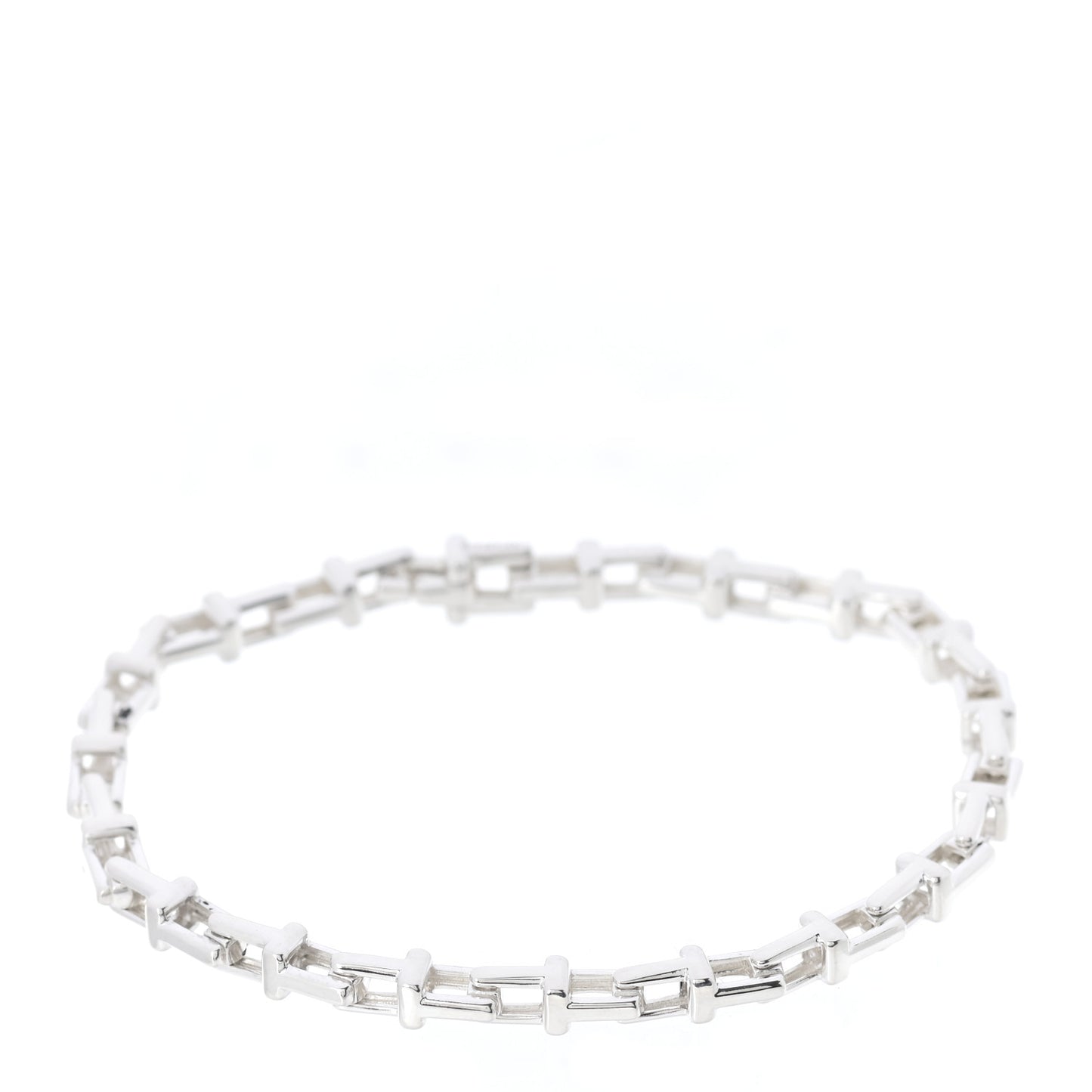 Sterling Silver Narrow T Chain Bracelet