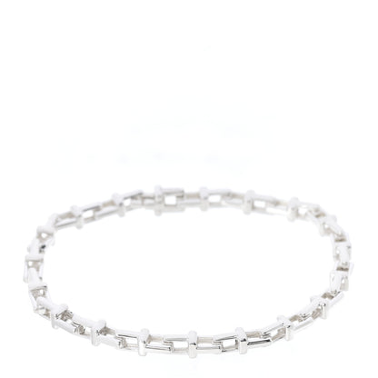 Tiffany Sterling Silver Narrow T Chain Bracelet 1 of 5