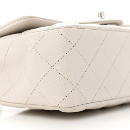 Chanel Caviar Quilted Mini Rectangular Flap Ivory 9 of 12
