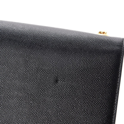 Saint Laurent Grain De Poudre Small Monogram Kate Satchel Black 8 of 14