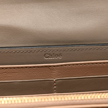 Chloe Suede Calfskin Faye Wallet Motty Grey 6 of 8