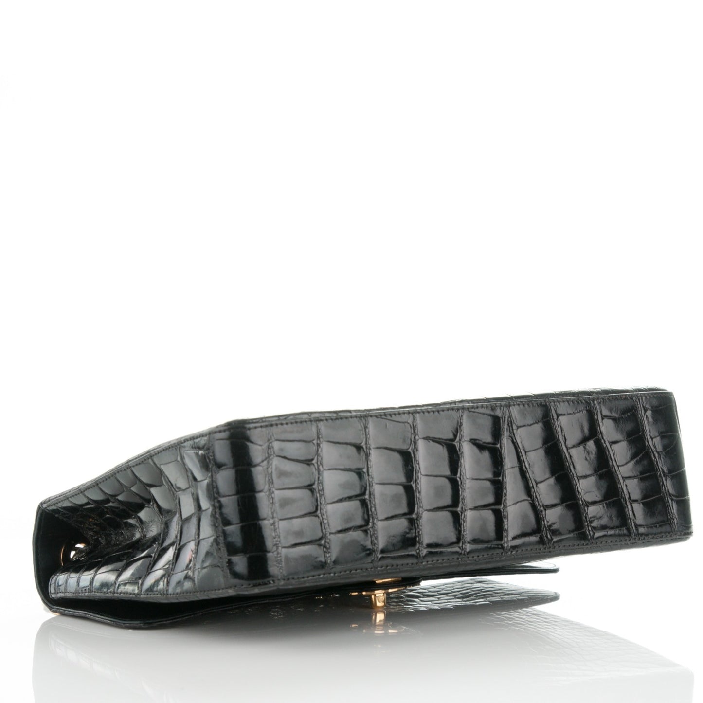 Alligator Jumbo Single Flap Black