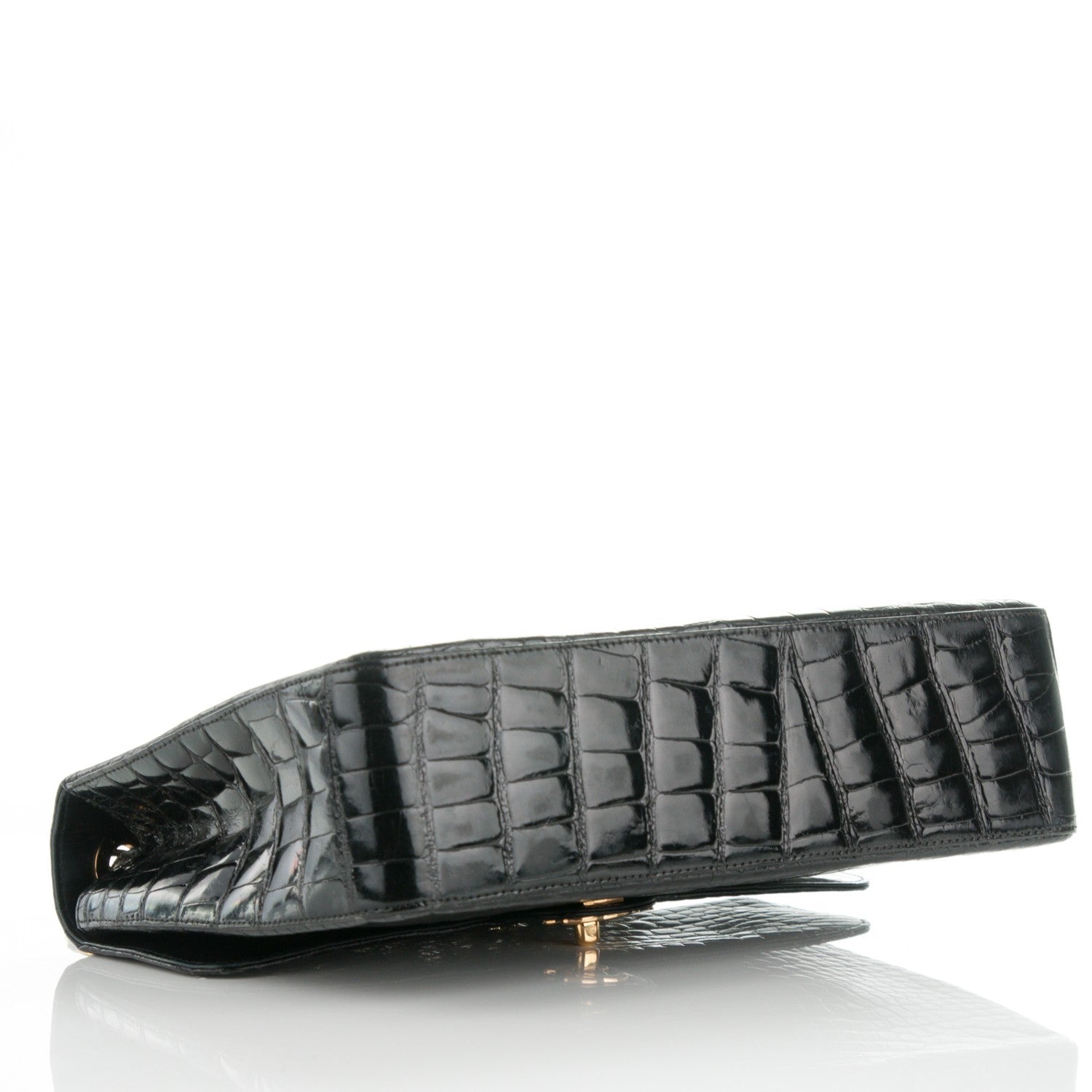 Chanel Alligator Jumbo Single Flap Black 4 of 8
