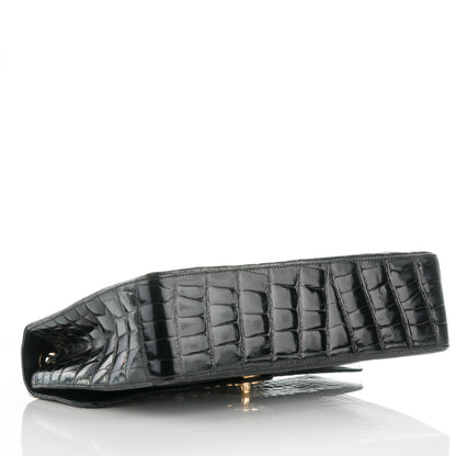Chanel Alligator Jumbo Single Flap Black 4 of 8