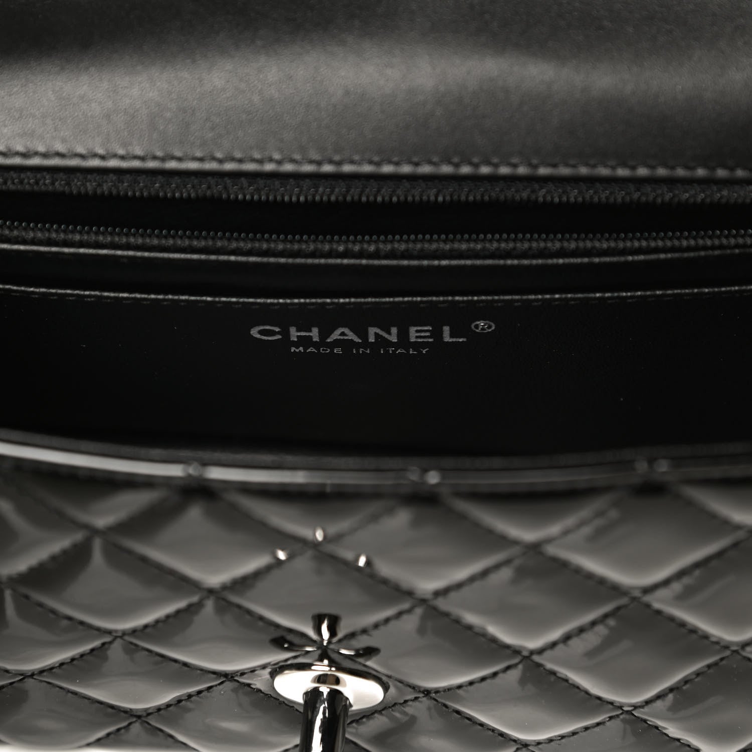 Chanel Patent Calfskin Quilted Bi-Color Mini Rectangular Flap Pink Black 6 of 13