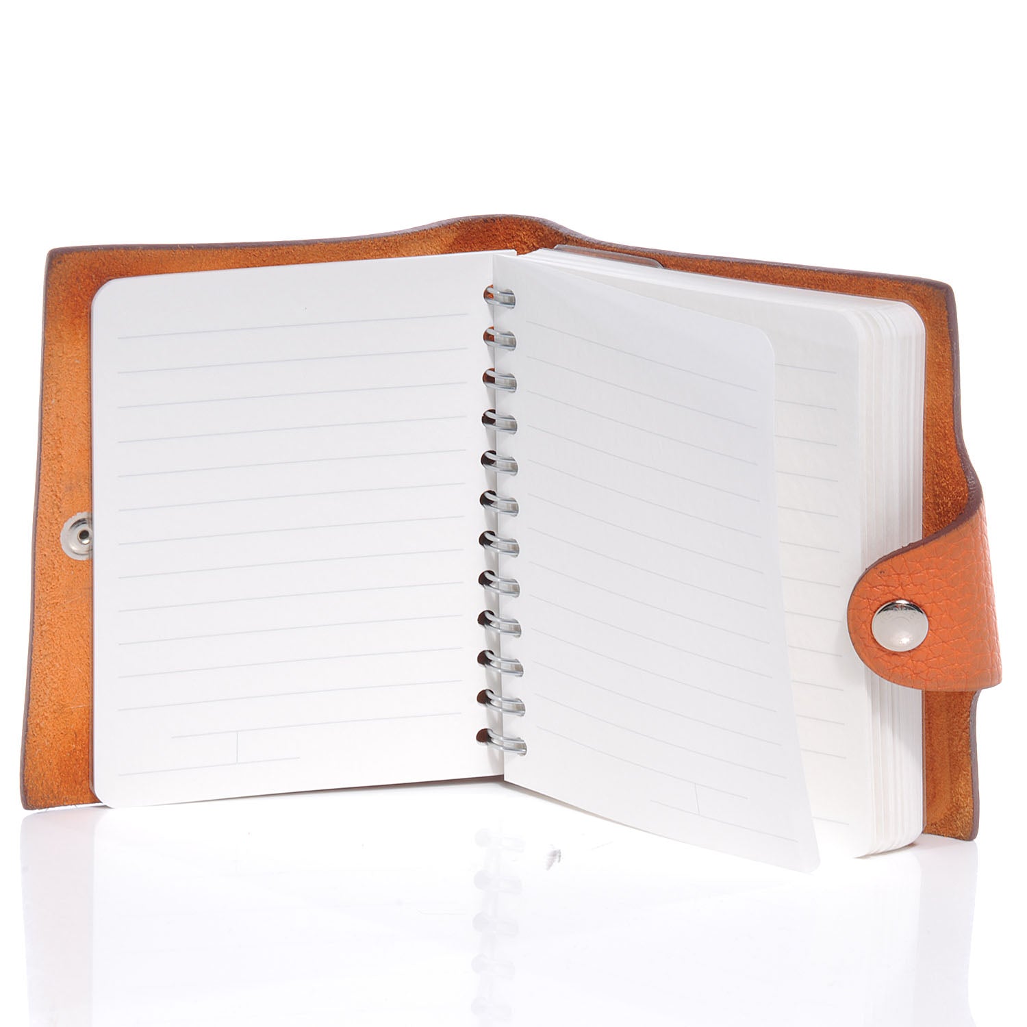 Hermes Taurillon Clemence Ulysse PM Notebook Cover Orange 4 of 8