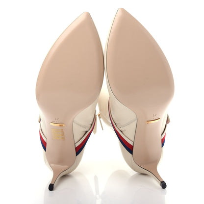 Gucci Nappa Sylvie Ankle Boots 41 Mystic White 6 of 12