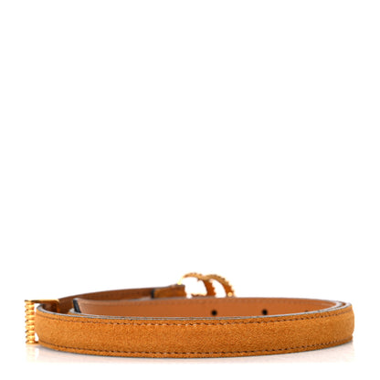 Gucci Suede Torchon Double G 15mm Belt  75 30 Vintage Sun Oil 2 of 5
