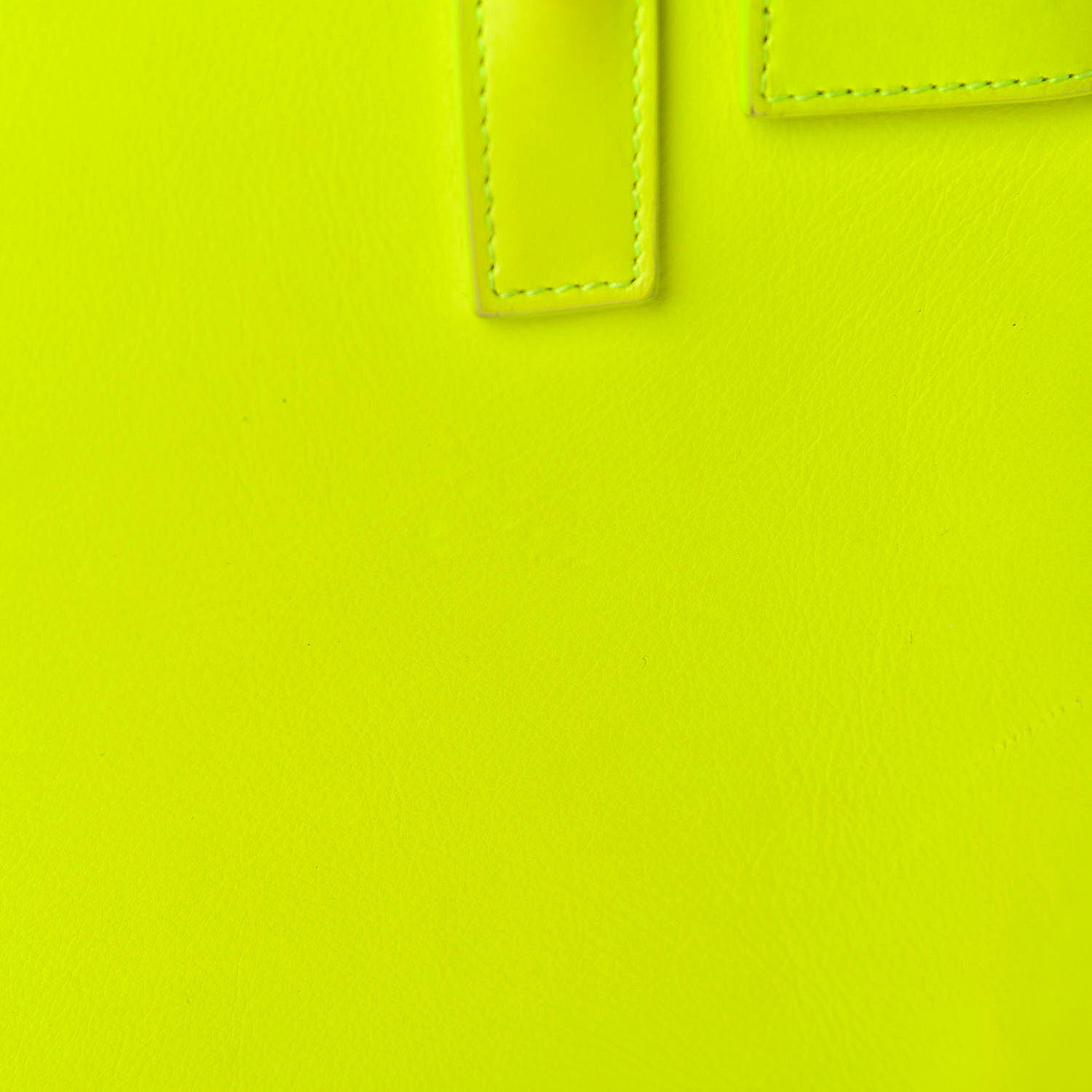 Saint Laurent Calfskin Nano Sac De Jour Neon Yellow 24 of 24