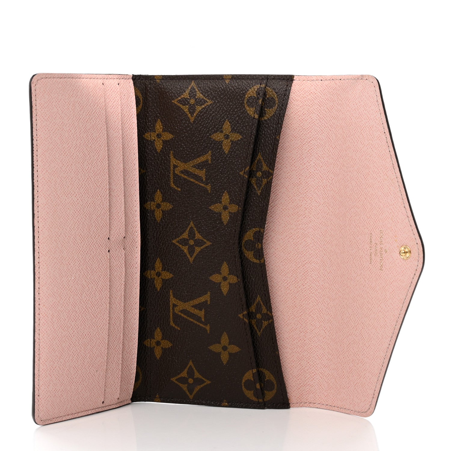 Louis Vuitton Monogram Josephine Wallet Rose Ballerine 6 of 9