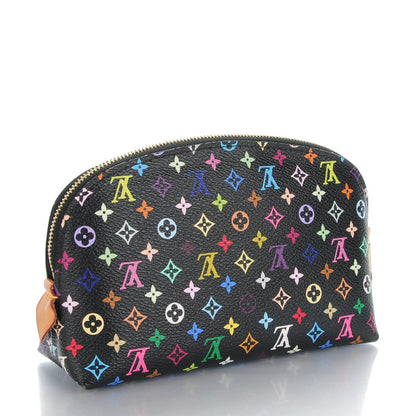 Louis Vuitton Monogram Multicolor Cosmetic Pouch Black Grenade 3 of 6