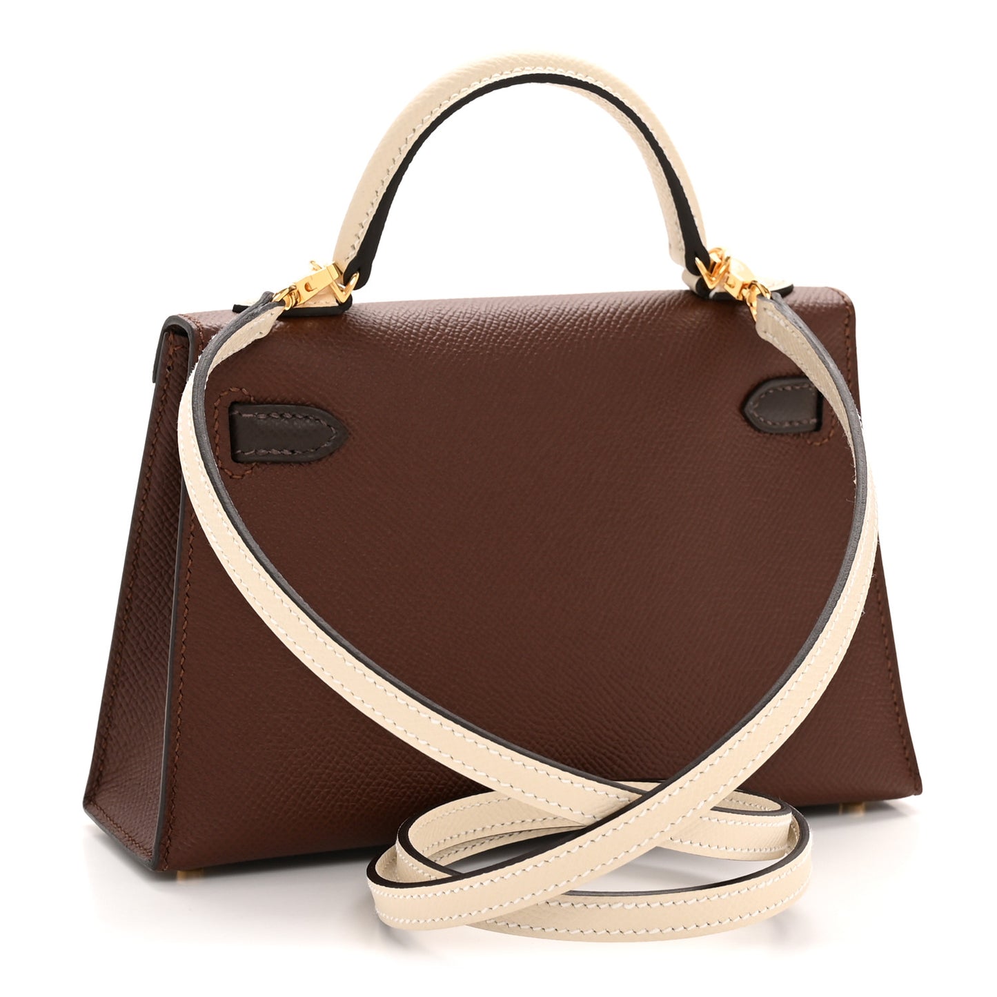 Epsom Tri-Color Mini Kelly Sellier 20 Terre Ebene Craie