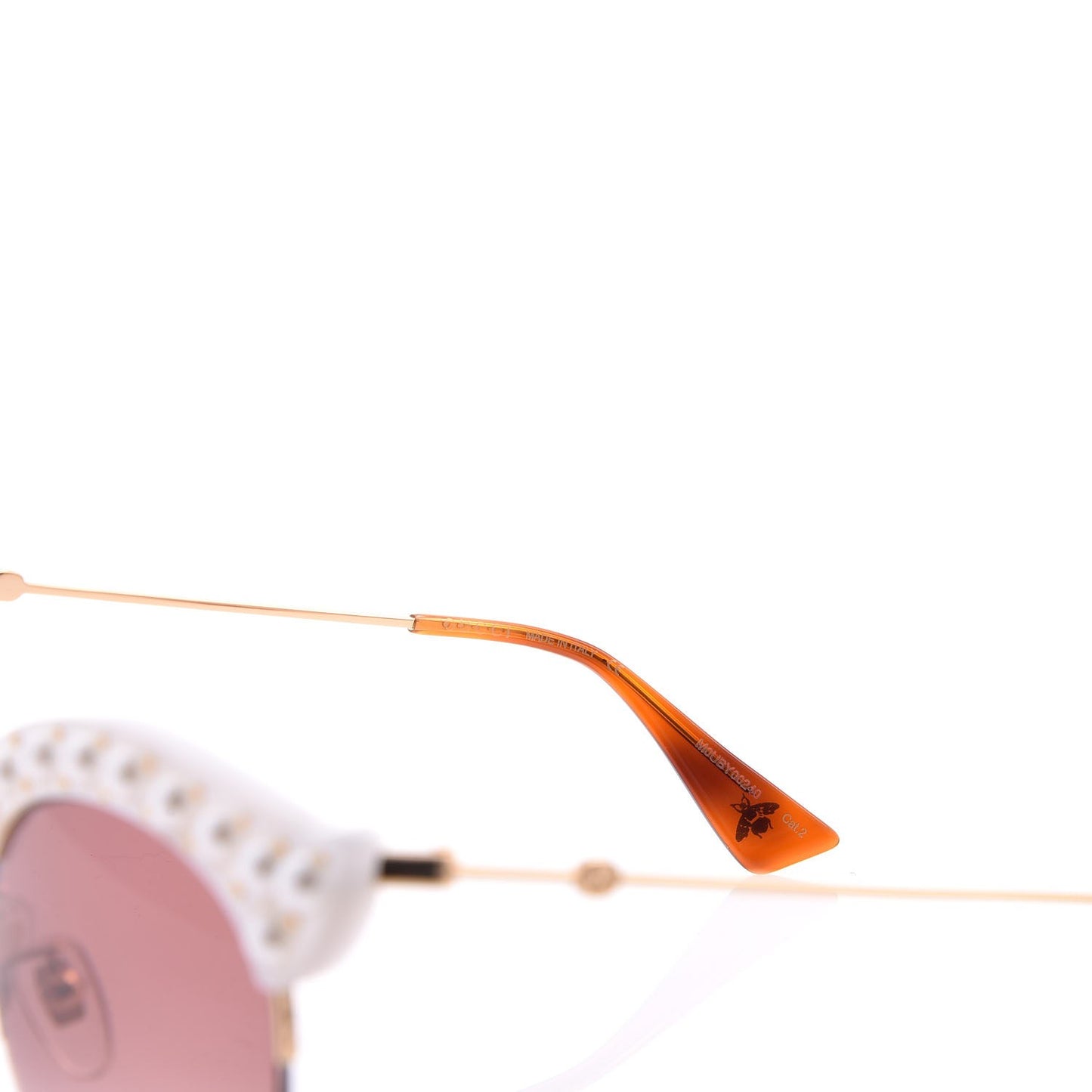 Pearl Cat Eye Sunglasses GG0212S White