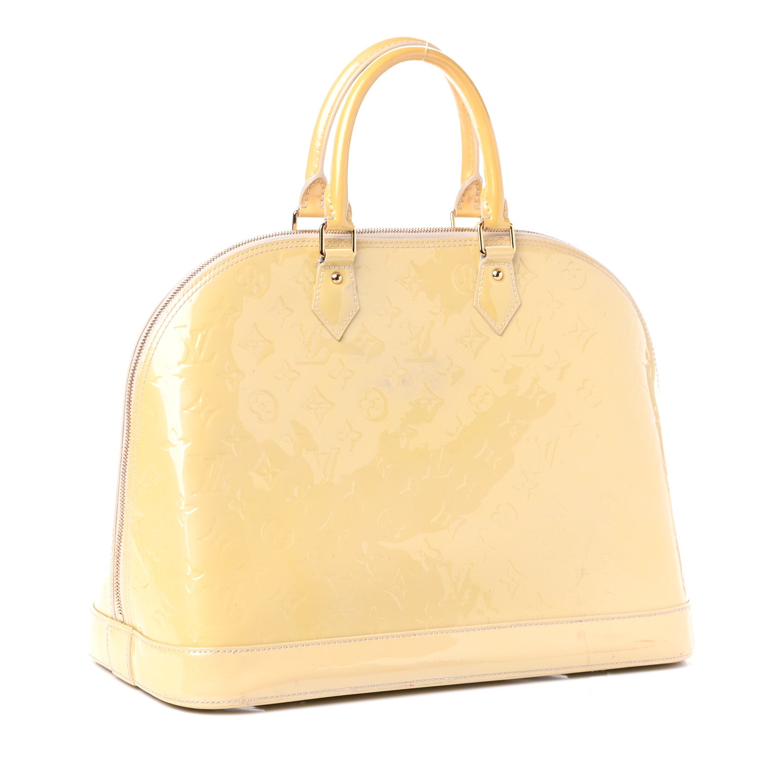 Louis Vuitton Vernis Alma GM Blanc Corail 3 of 12