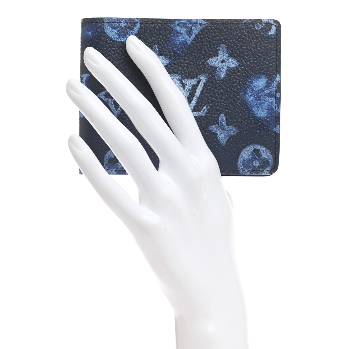 Monogram Ink Watercolor Slender Wallet