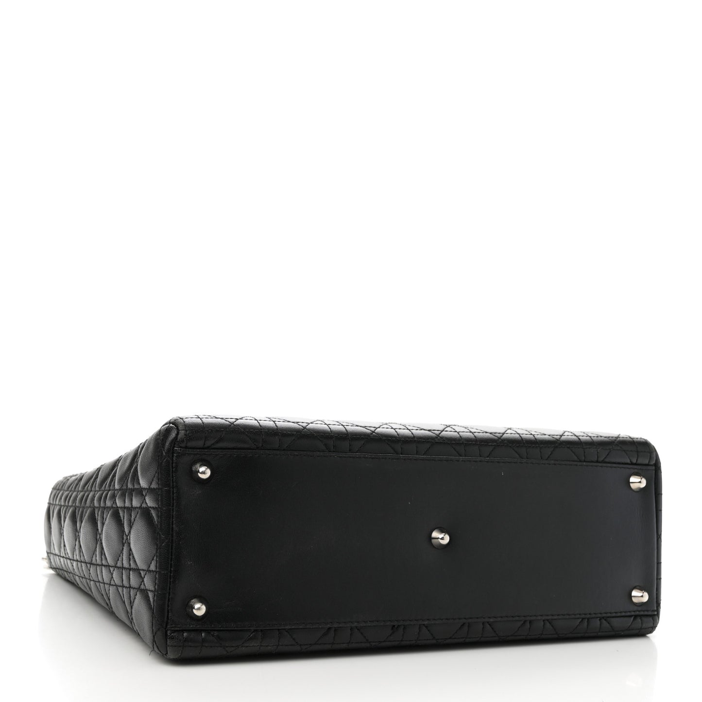 Lambskin Cannage Large Lady Dior Black