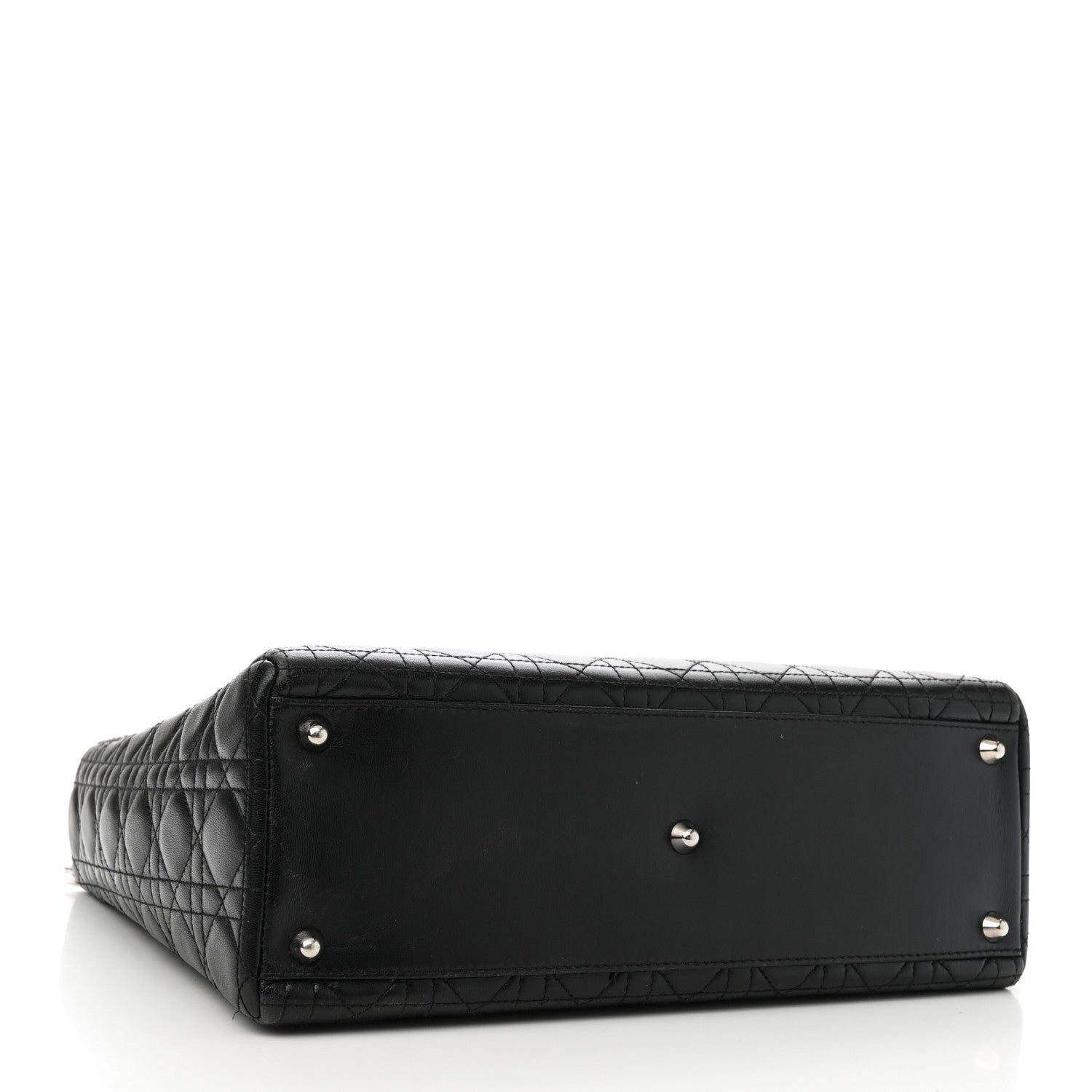 Christian Dior Lambskin Cannage Large Lady Dior Black 4 of 10
