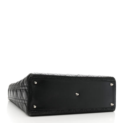 Christian Dior Lambskin Cannage Large Lady Dior Black 4 of 10