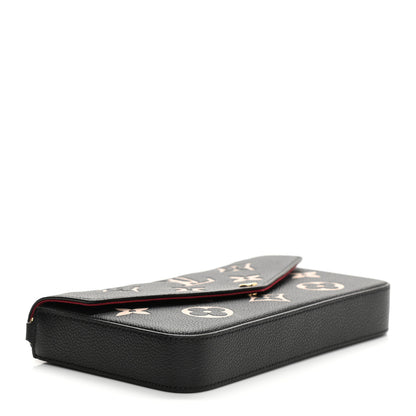 Louis Vuitton Empreinte Monogram Giant Felicie Pochette Black Beige 5 of 7