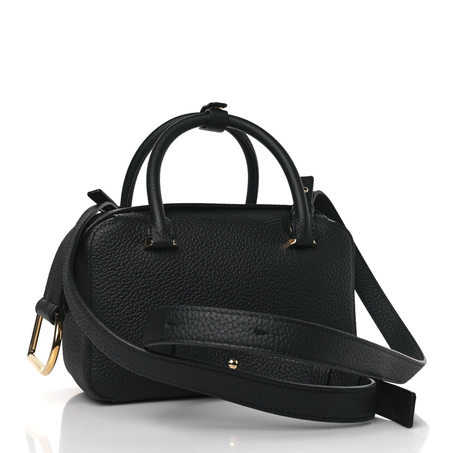Delvaux Taurillon Soft Mini Cool Box Satchel Black 3 of 9