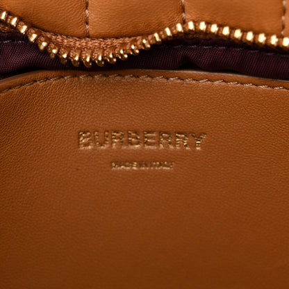 Burberry Lambskin Quilted Small Soft Lola Bag Maple Brown 6 of 10
