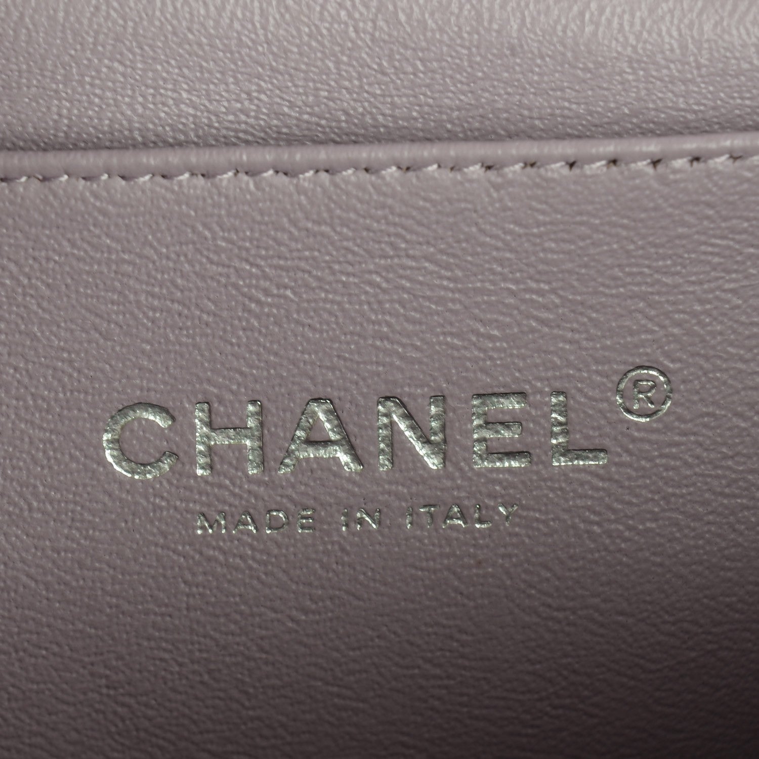 Chanel Lambskin Quilted Clutch With Chain Flap Lavender 8 of 8