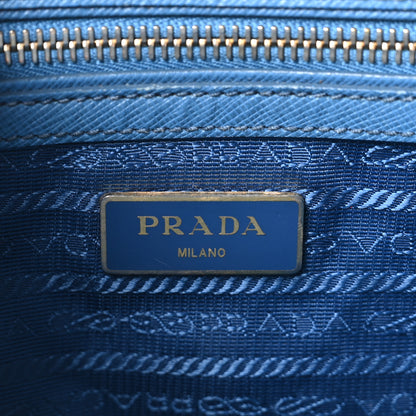 Prada Saffiano Small Galleria Double Zip Tote Cobalto 6 of 10