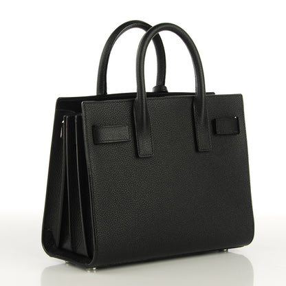 Saint Laurent Grained Calfskin Nano Sac De Jour Black 3 of 8