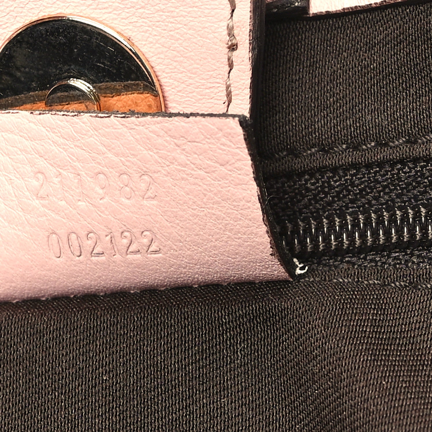 Gucci Monogram Medium D Gold Tote Bag Pink 7 of 12