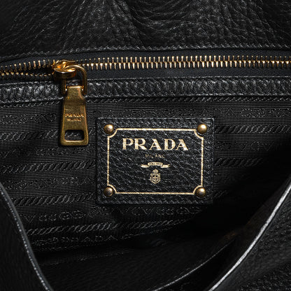 Prada Vitello Daino Shoulder Flap Bag Nero Black 6 of 10