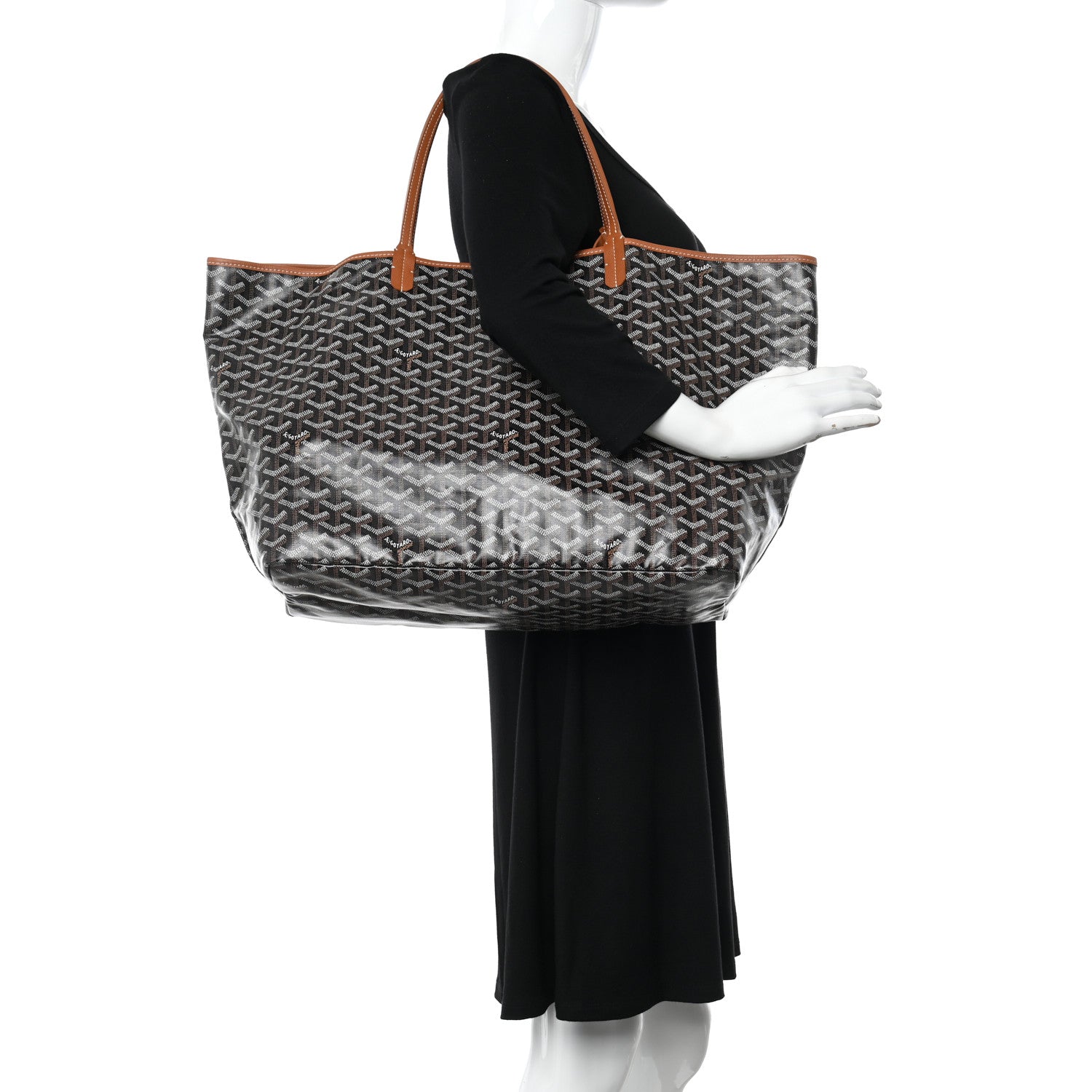 Goyard Goyardine Saint Louis GM Black Gold 2 of 13