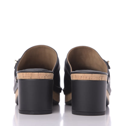 Chanel Calfskin CC Turn Lock Clogs 42 Black 7 of 8