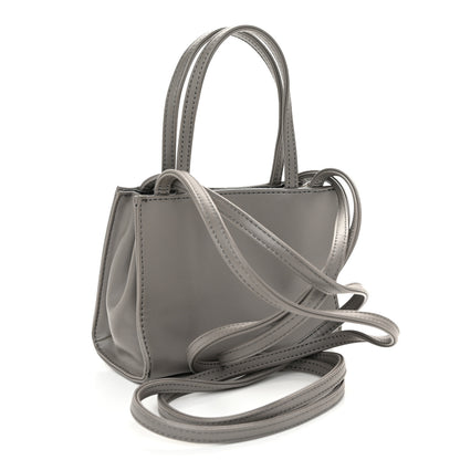 Telfar Vegan Leather Small Shopping Bag Grey 3 of 10
