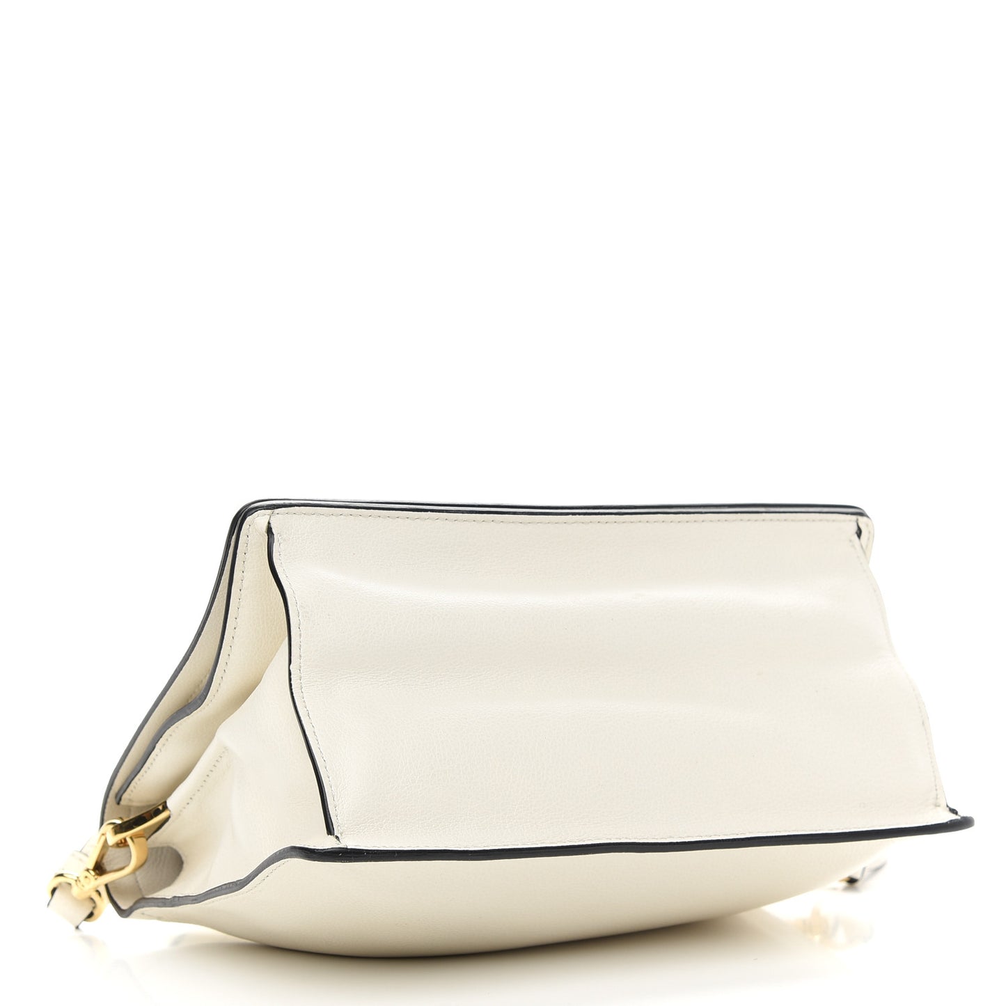 Vitello Daino Crossbody Flap White