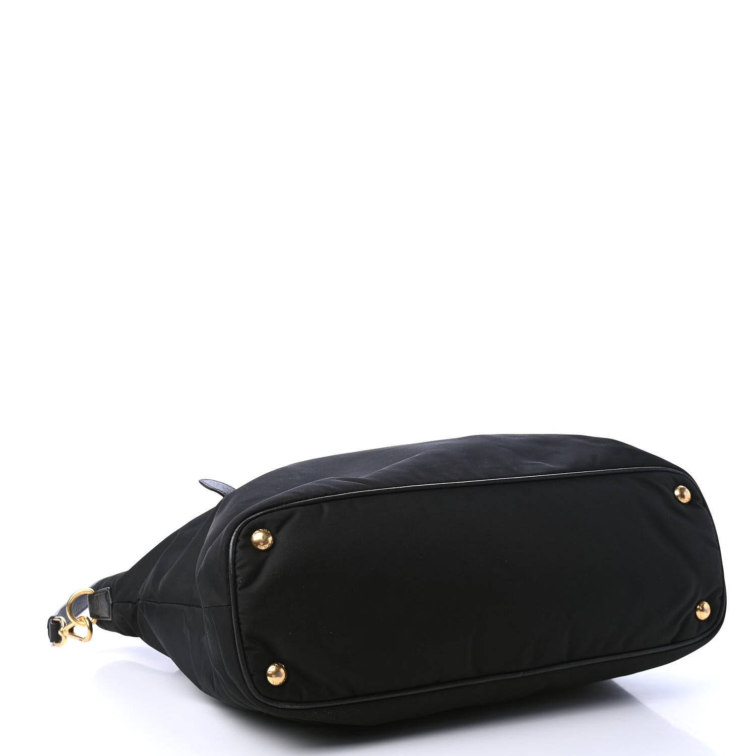 Prada Tessuto Nylon Soft Calf Tote Black 3 of 4
