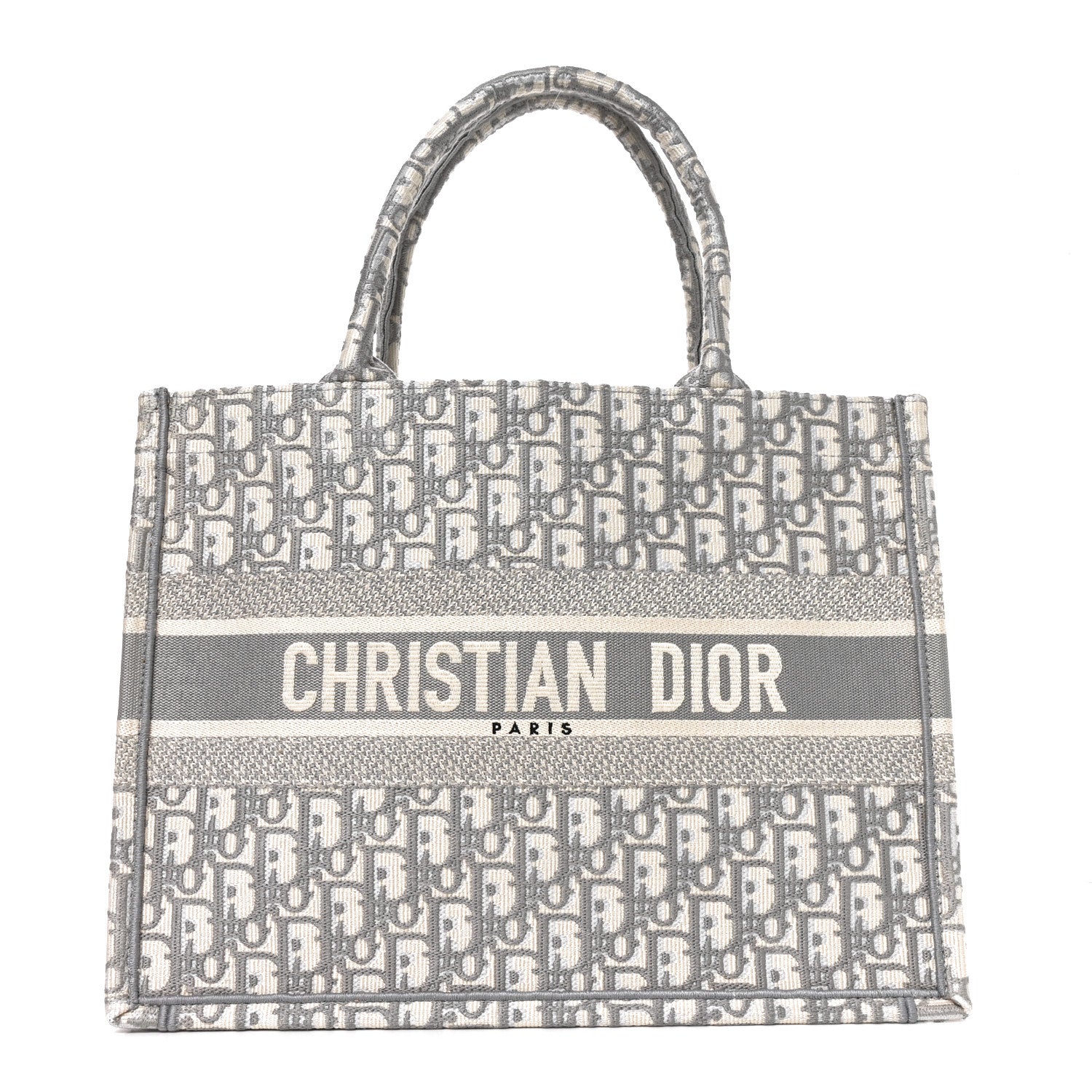 Christian Dior Oblique Medium Book Tote Grey 1 of 9