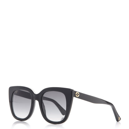 Gucci Cat Eye Sunglasses GG 0163/S Black 1 of 8