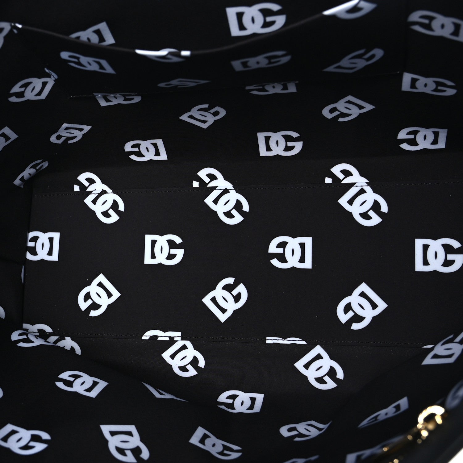 Dolce & Gabbana Calfskin DG Logo Shopper Tote Black 5 of 9