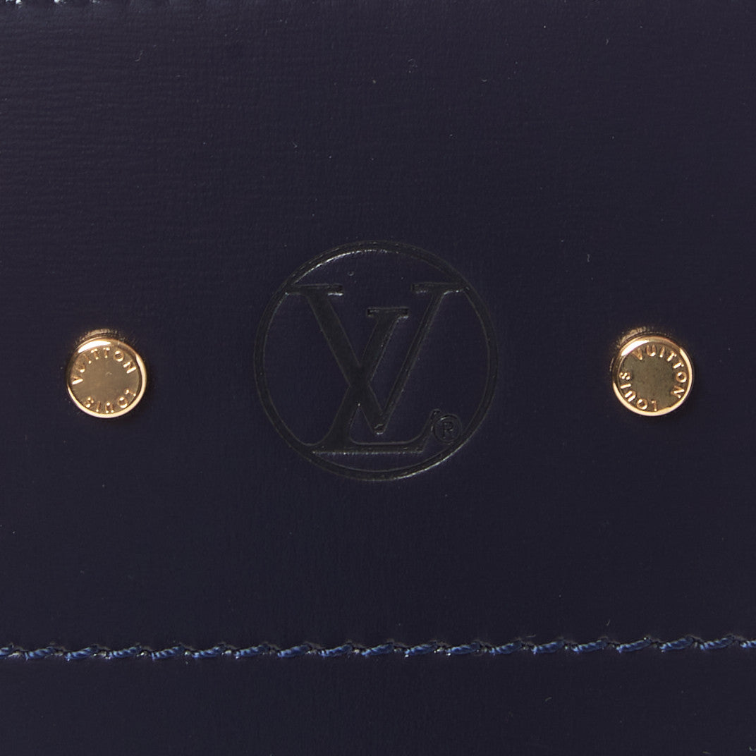 Louis Vuitton Calfskin City Steamer MM Gris Antartica Navy Rose Doux 8 of 9