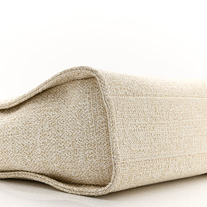Chanel Lurex Boucle Small Deauville Tote Ivory 9 of 10