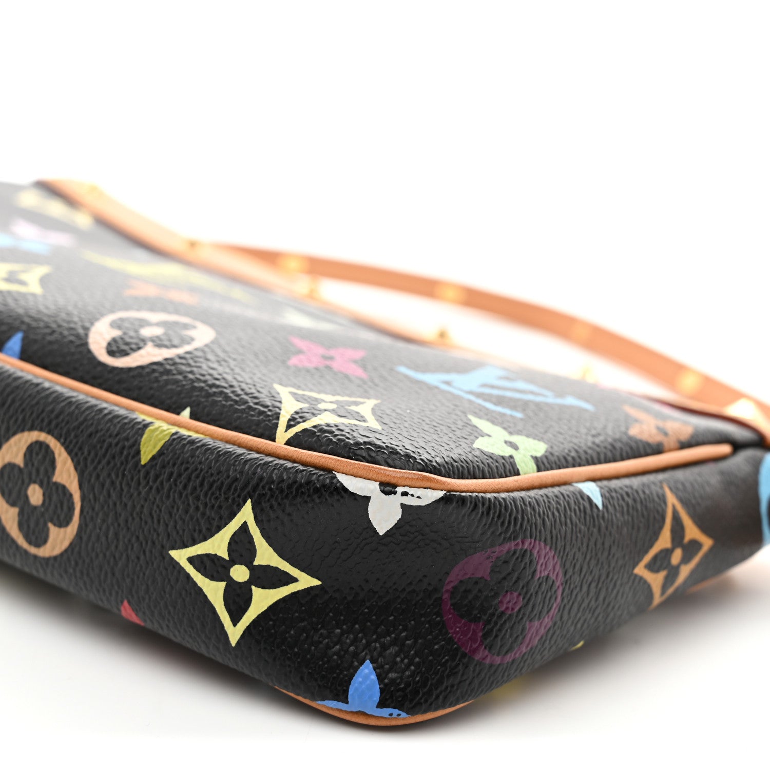 Louis Vuitton Monogram Multicolor Pochette Accessories Black 10 of 10