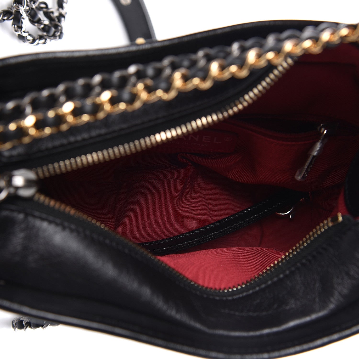 Chanel Aged Calfskin Quilted Small Gabrielle Hobo Black 7 of 11