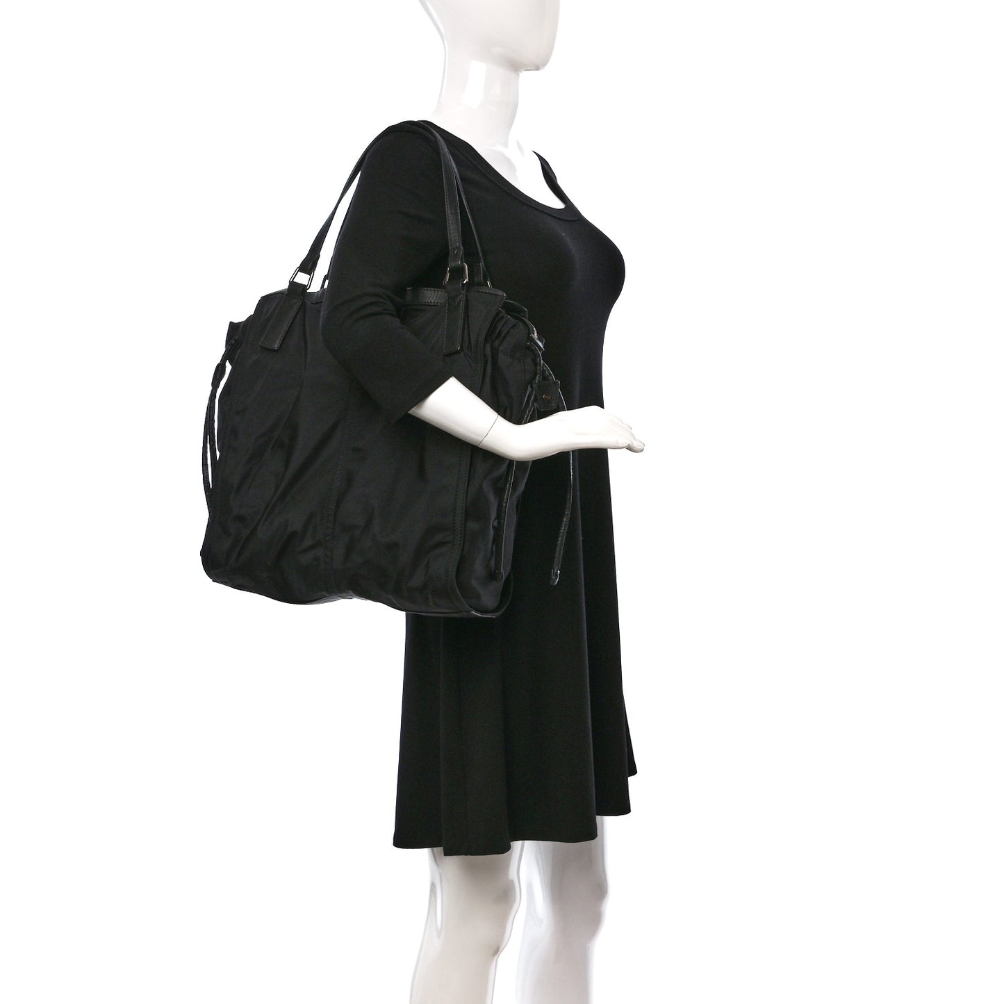 Nylon Buckleigh Packable Tote Black