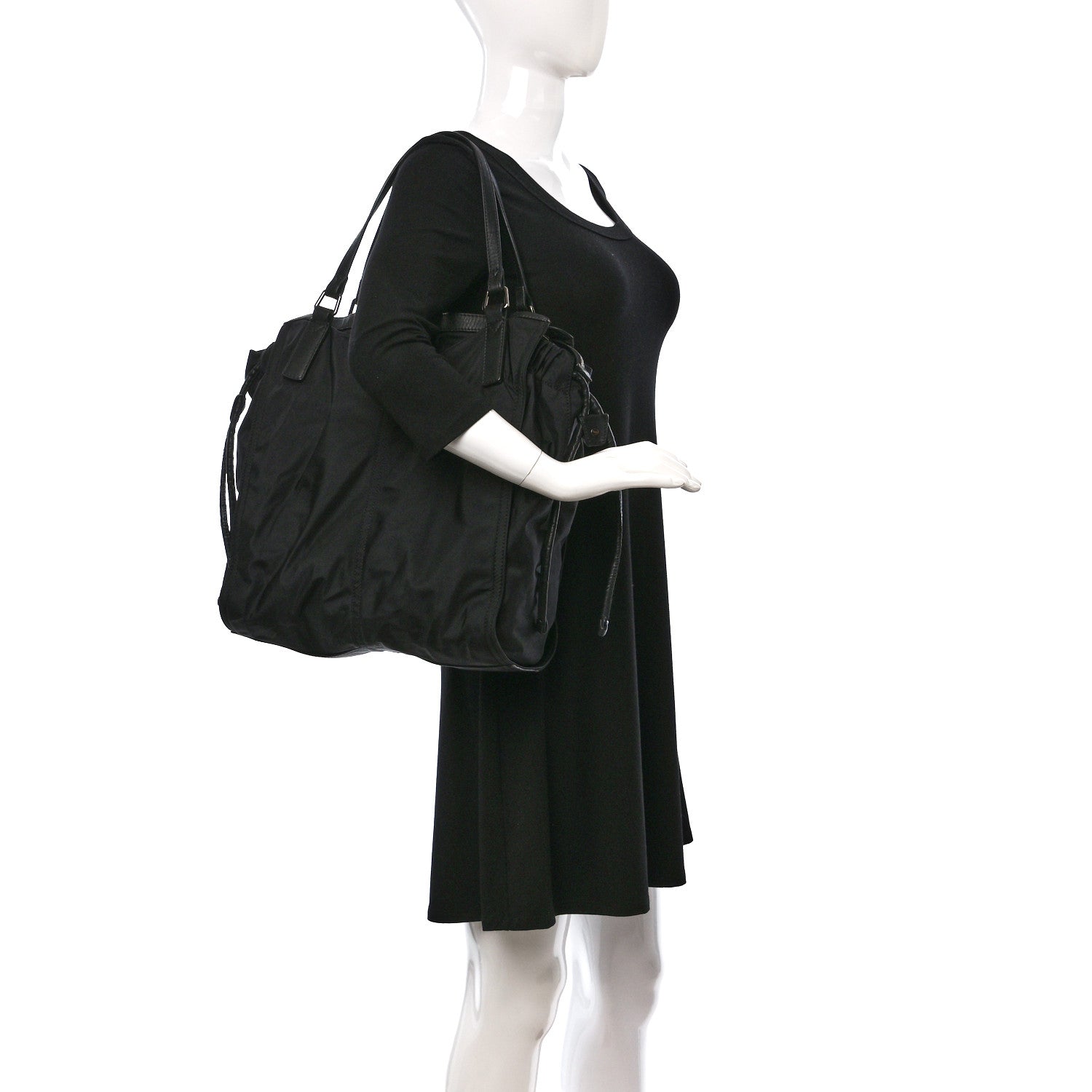 Burberry Nylon Buckleigh Packable Tote Black 2 of 17