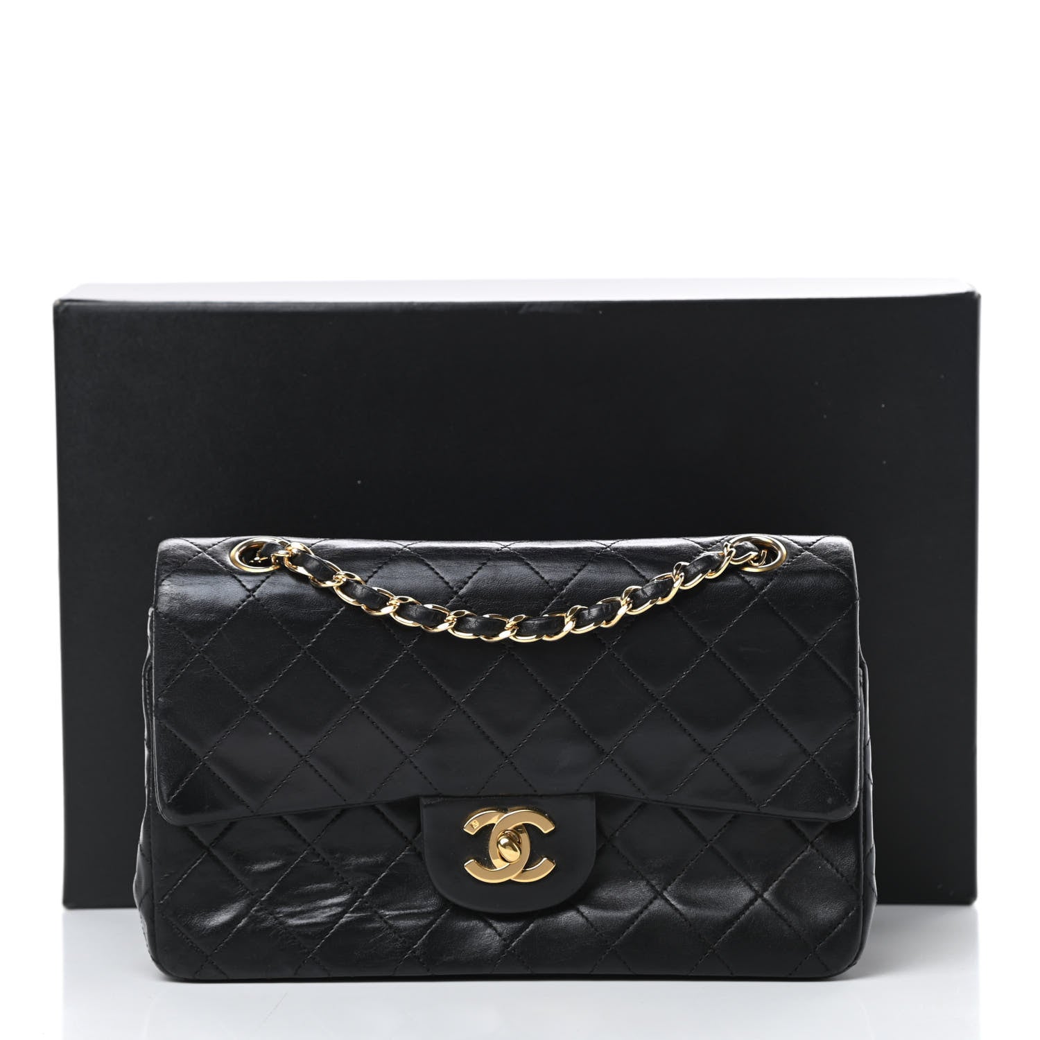 Chanel Lambskin Quilted Small Double Flap Black 21 of 21
