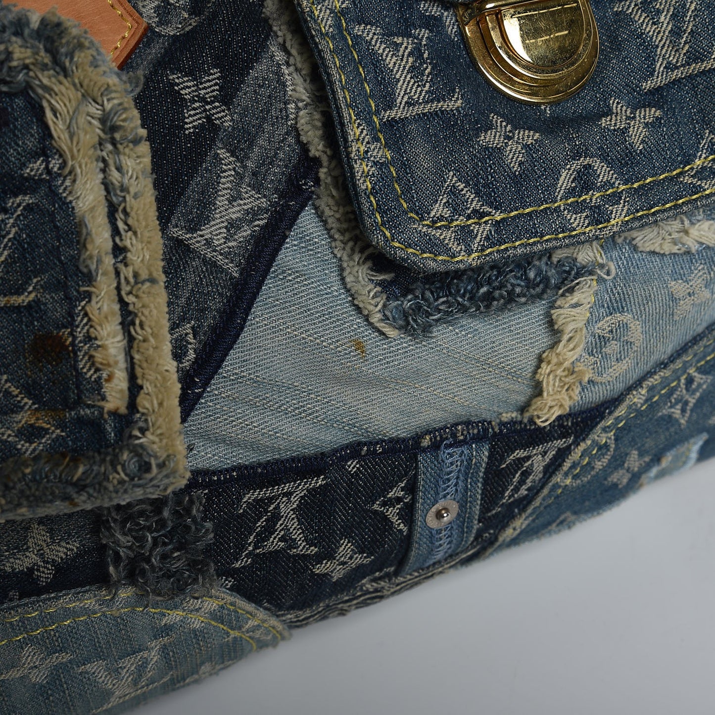 Denim Patchwork Speedy 30 Blue