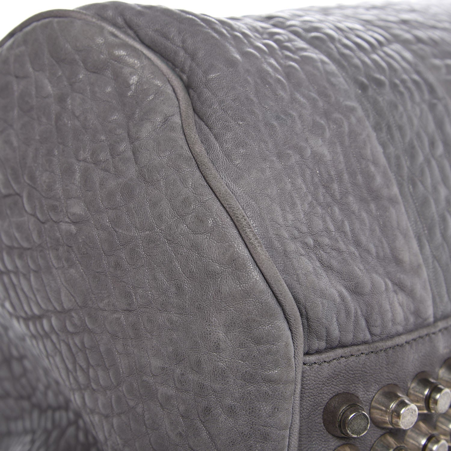 Alexander Wang Pebbled Lambskin Rocco Duffel Grey 8 of 14