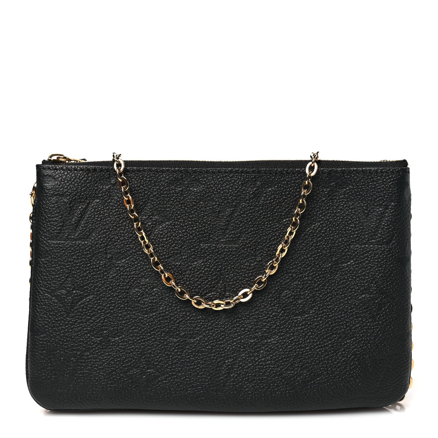 Louis Vuitton Empreinte Double Zip Pochette Black 1 of 12