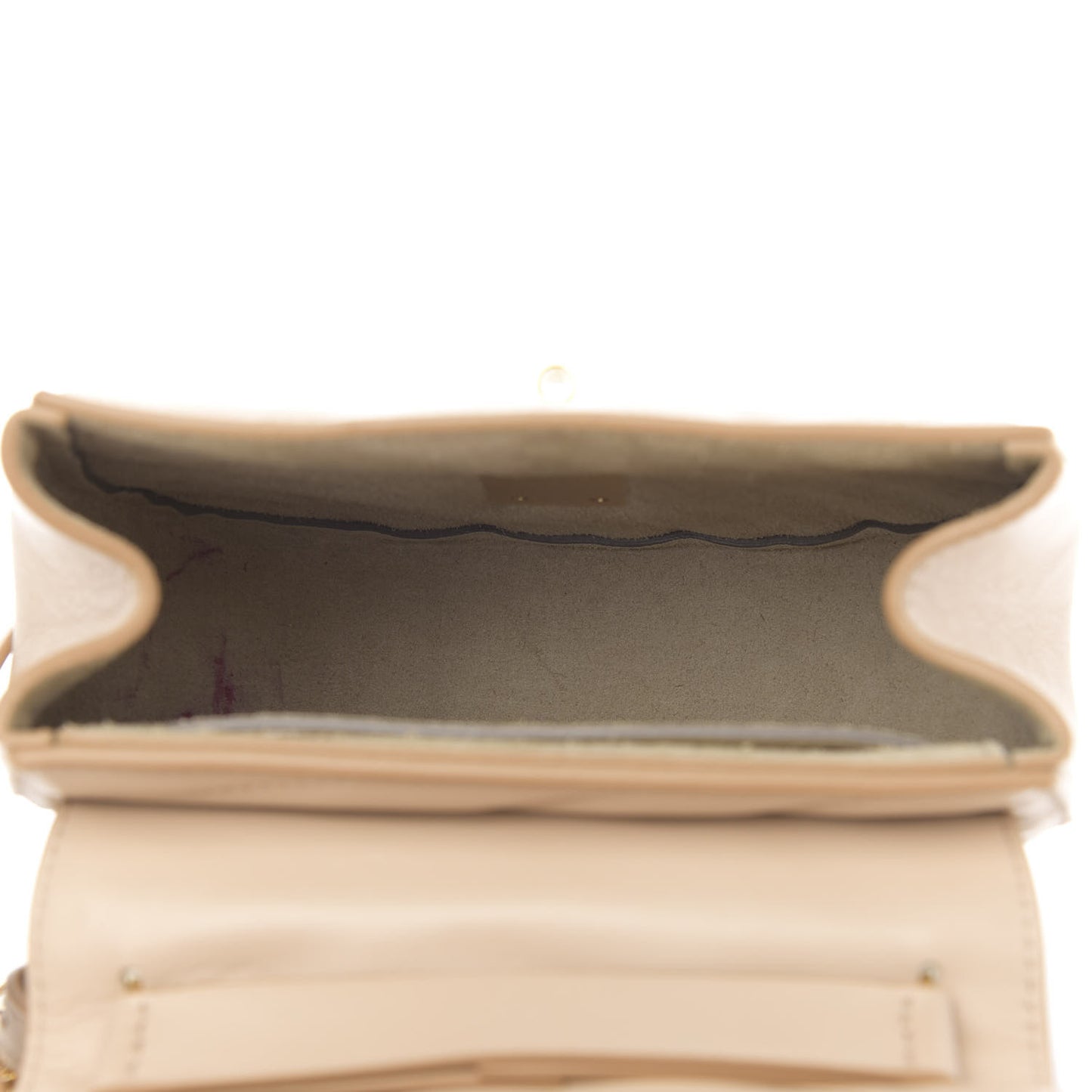 Calfskin Quilted Mini Drew Bijou Shoulder Bag Pearl Beige